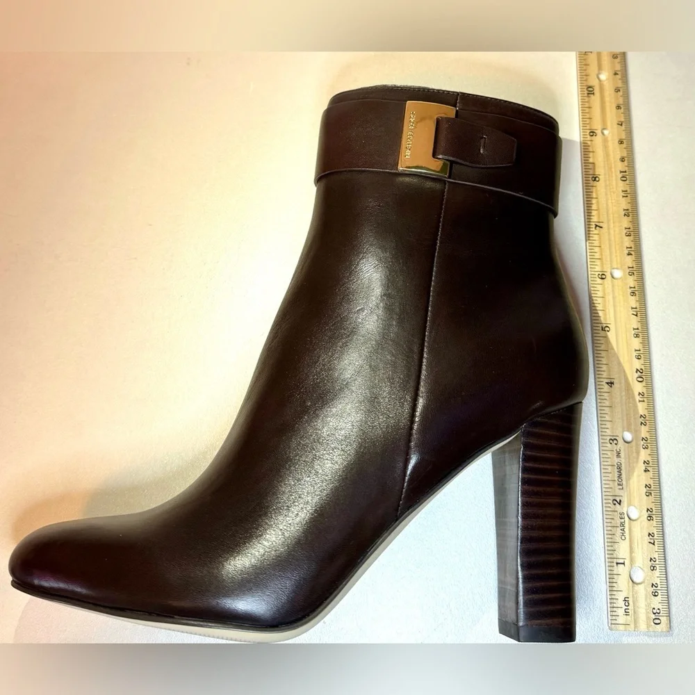 MICHAEL Michael Kors Guiliana Ankle Bootie  Chocolate Size 7 1/2 - Picture 10 of 12